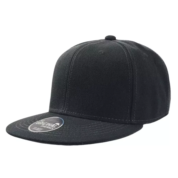 Atlantis Snap Back flat cap, Black, Black, large image number 0
