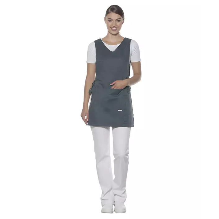 Karlowsky Marilies sandwich apron with pockets, Grey, large image number 1