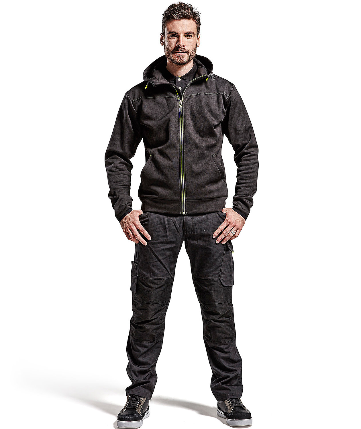 Bl&aring;kl&auml;der Unite hoodie, Black/Yellow