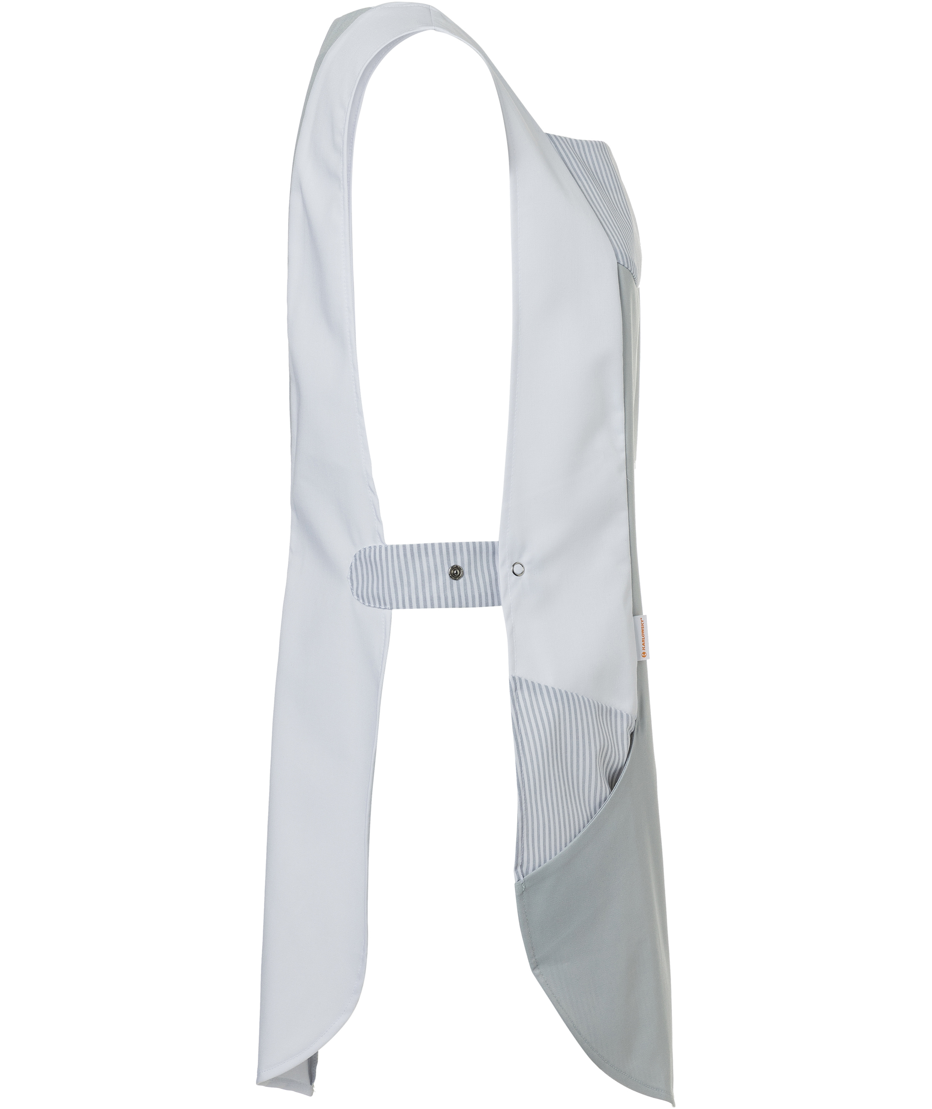 Karlowsky Laila women's sandwich apron, Light grey/white, large image number 4