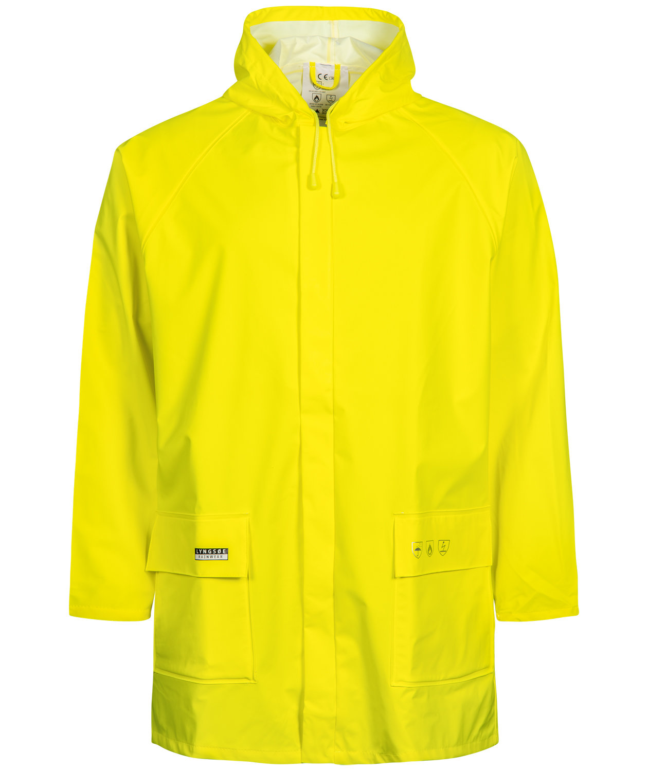 Lyngs&oslash;e Multinorm PU regnjakke, Hi-Vis&nbsp;Gul, Hi-Vis&nbsp;Gul, swatch