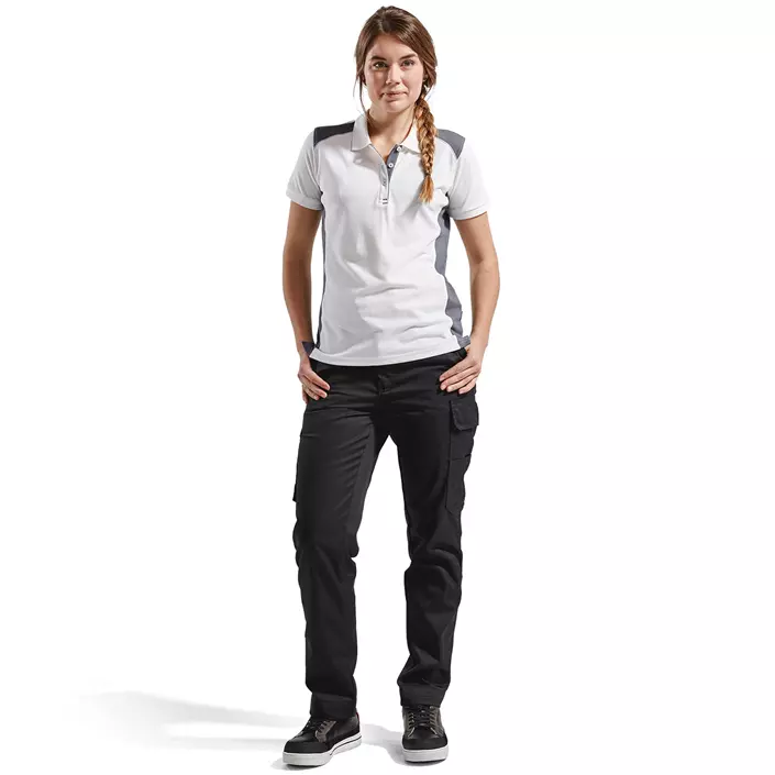 Blåkläder Unite women's polo t-shirt, White - Grey, large image number 1