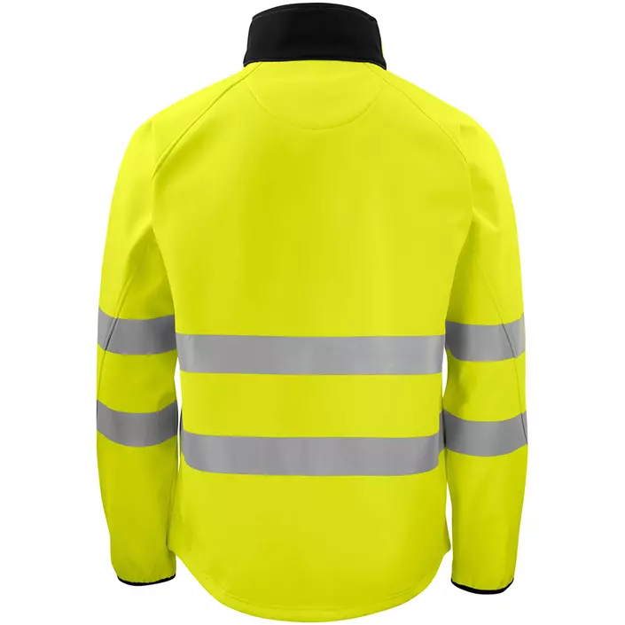 ProJob softshelljakke 6432, Hi-vis Gul/Svart, large image number 1