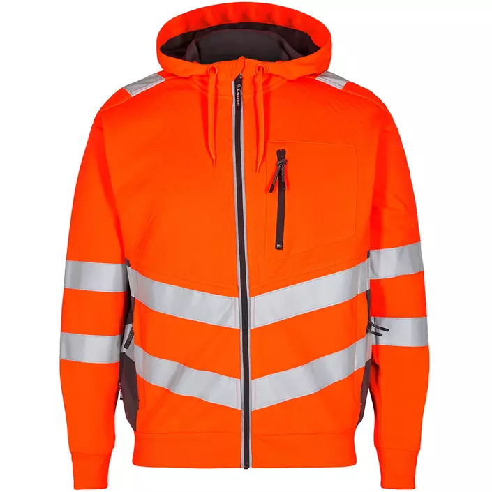 Engel Safety hættetrøje, Hi-vis orange/Grå, large image number 0