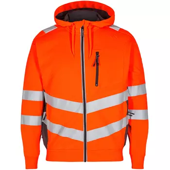 Engel Safety Hoodie, Hi-vis orange/Grau