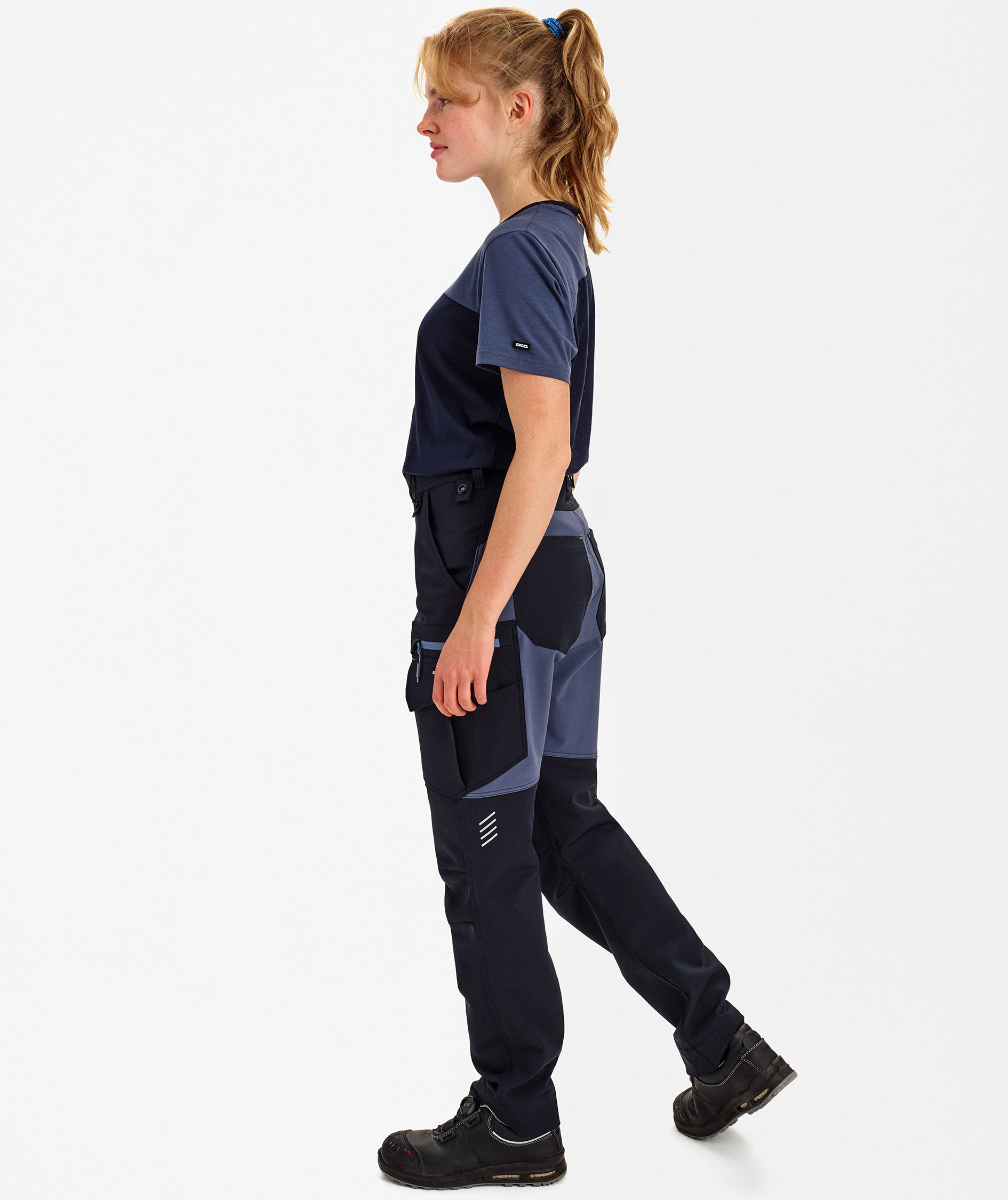 Engel Entire women's service trousers full stretch, Deep Blue/Dark Sea, large image number 4