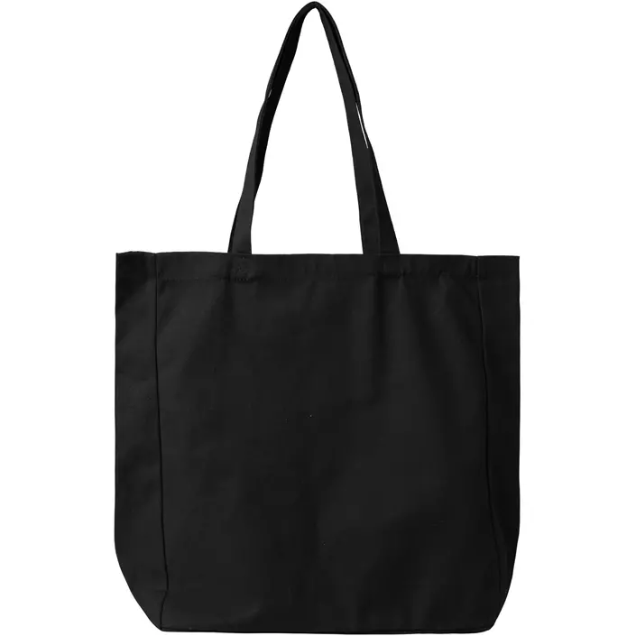 ID cotton bag, Black, Black, large image number 0