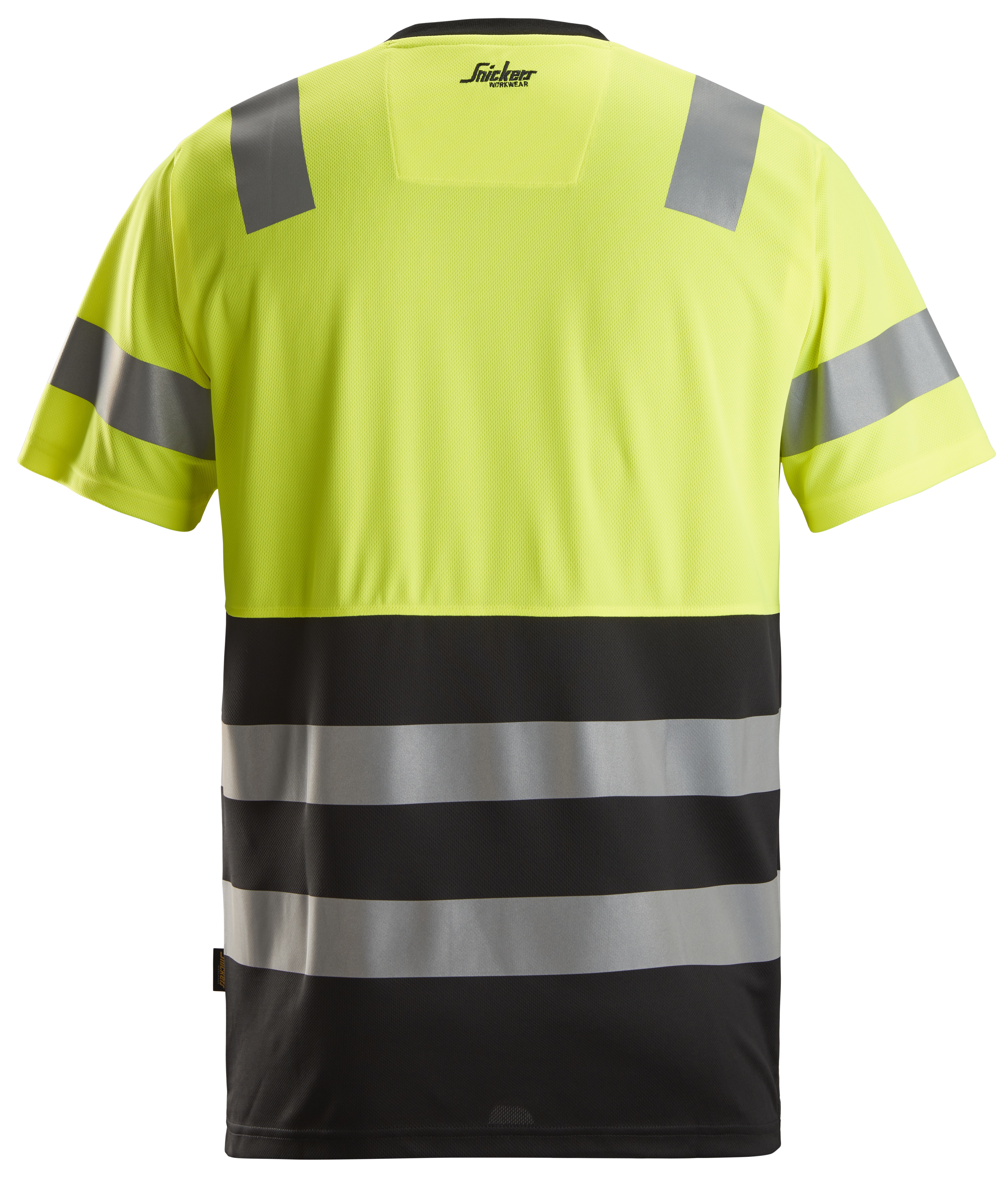 Snickers T-shirt 2535, Svart/Varselgul