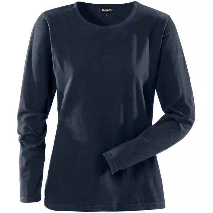 Fristads Acode långärmad basic T-shirt dam, Mörk Marinblå, large image number 0