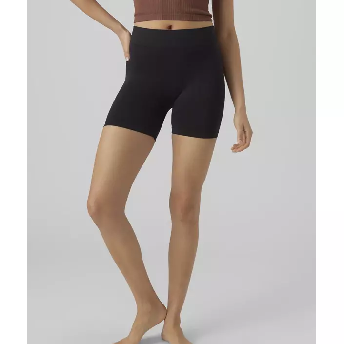 Vero Moda VMJACKIE korte sømløse dame indershorts, Black, large image number 3