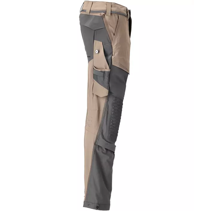 Mascot Customized work trousers full stretch, Dark sand/Stone grey, large image number 2