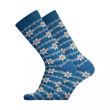 UphillSport Snowflakes strumpor med merinoull, Blå