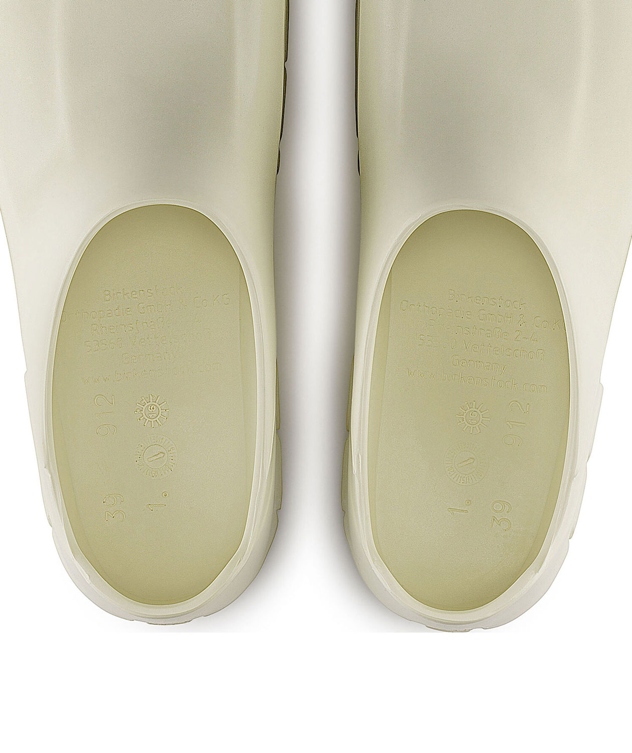 Birkenstock A630 Regular fit clogs OB, White, White, large image number 6