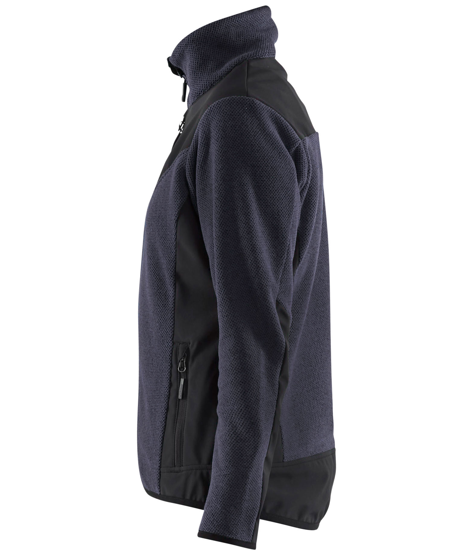 Bl&aring;kl&auml;der women's knitted jacket with softshell, Dark Marine/Black, large image number 3