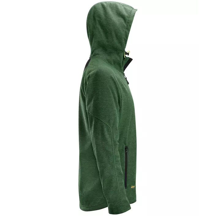 Snickers FlexiWork fleece hoodie 8041, Forest green/black, large image number 3