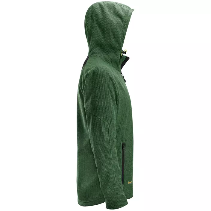 Snickers FlexiWork fleece hoodie 8041, Forest green/black, large image number 3