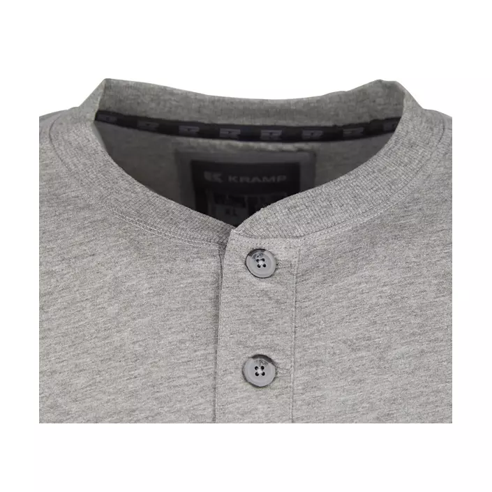 Kramp Technical Grandad T-shirt, Light grey mottled, large image number 1