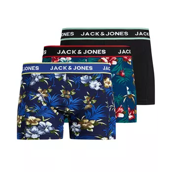 Jack & Jones JACFLOWER 3-pack boksershorts, Flerfarget