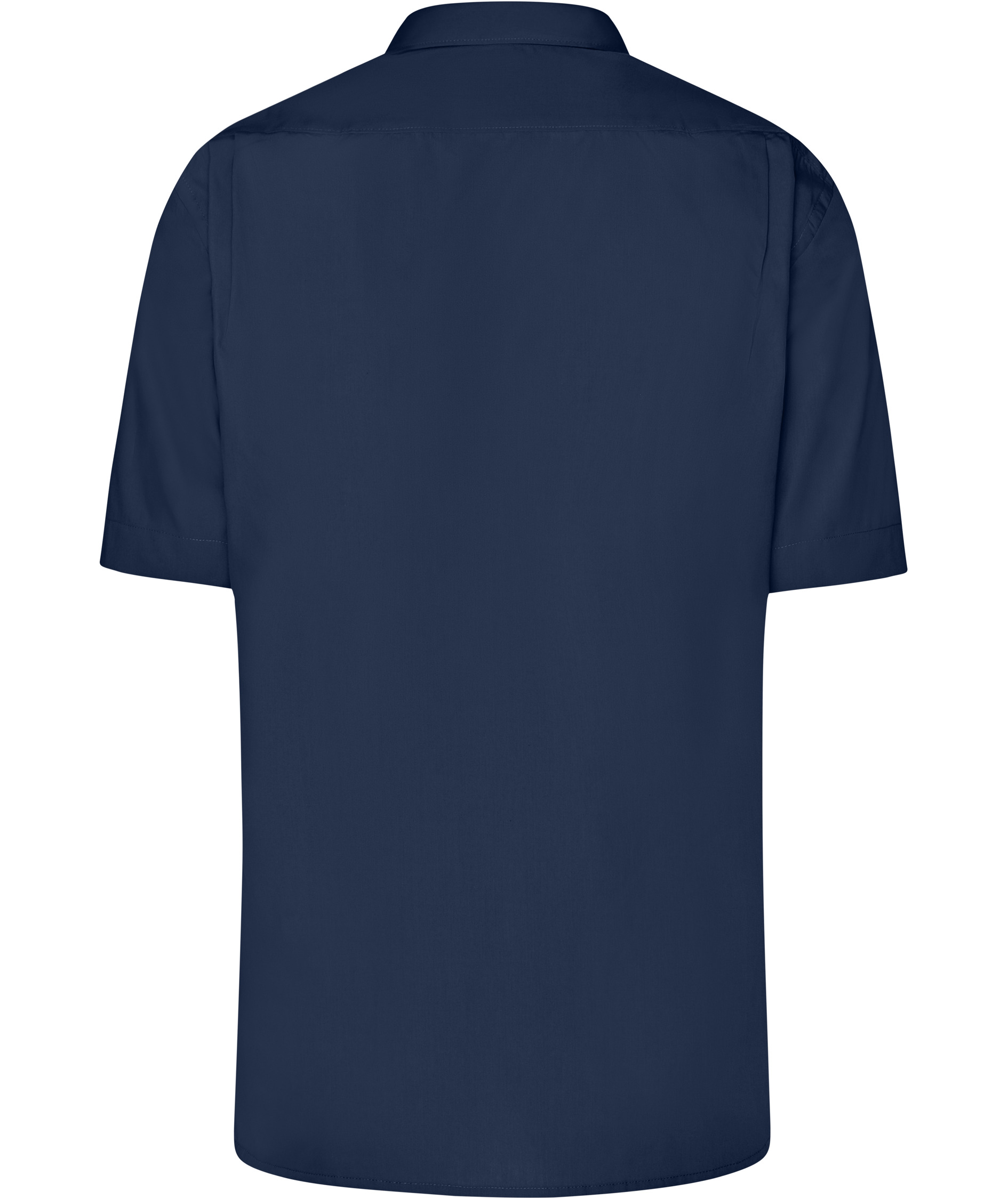 James & Nicholson classic fit short-sleeved shirt, Navy