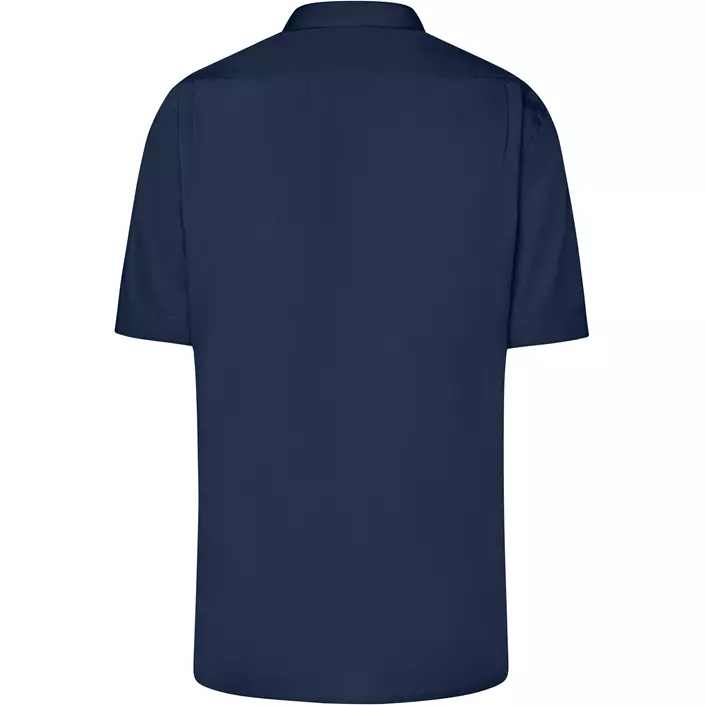 James & Nicholson modern fit kortärmad skjorta, Navy, large image number 1