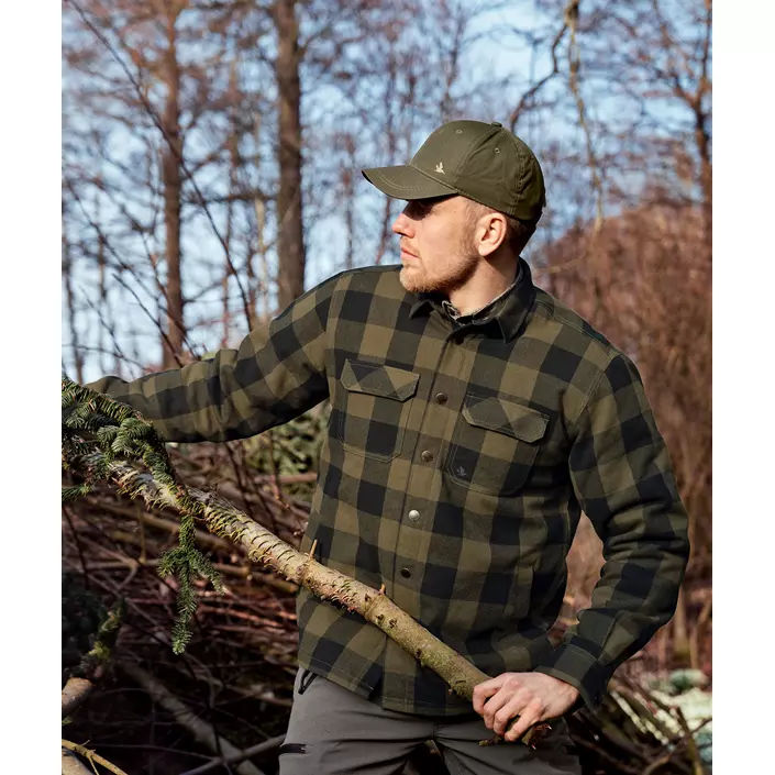 Seeland Canada fodrad skogsarbetare skjorta, Green Check, large image number 1