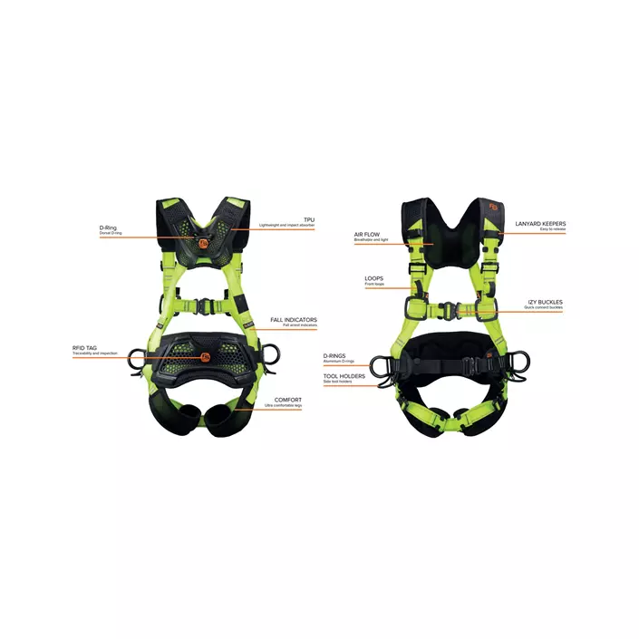 OS FallSafe FS222 Ultra harness, Hi-viz yellow, large image number 2