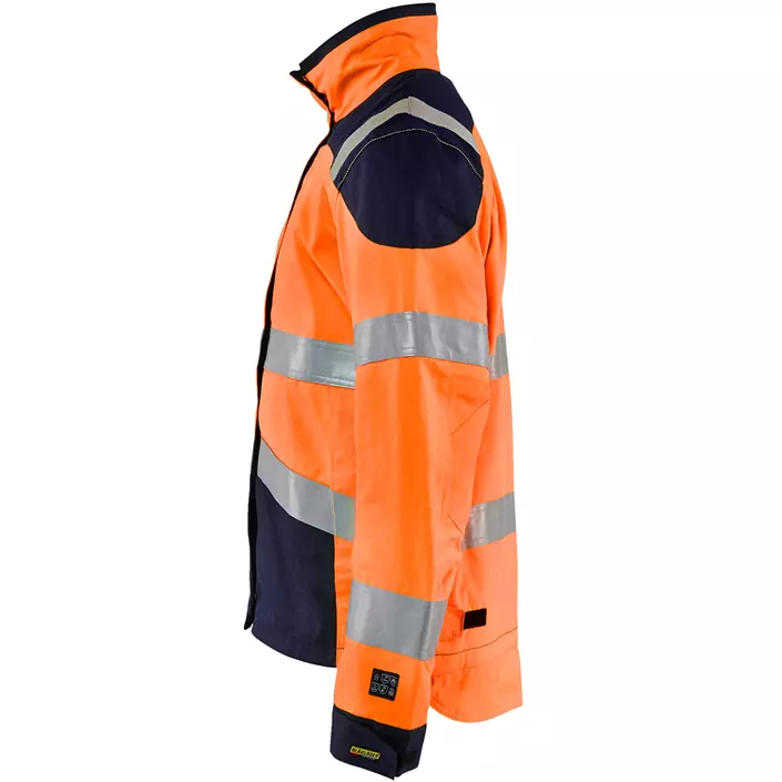 Blåkläder Multinorm arbeidsjakke, Hi-vis Oransje/Marineblå, large image number 2