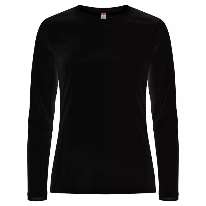 Clique Basic Active Damen langärmliges T-Shirt, Schwarz, large image number 0