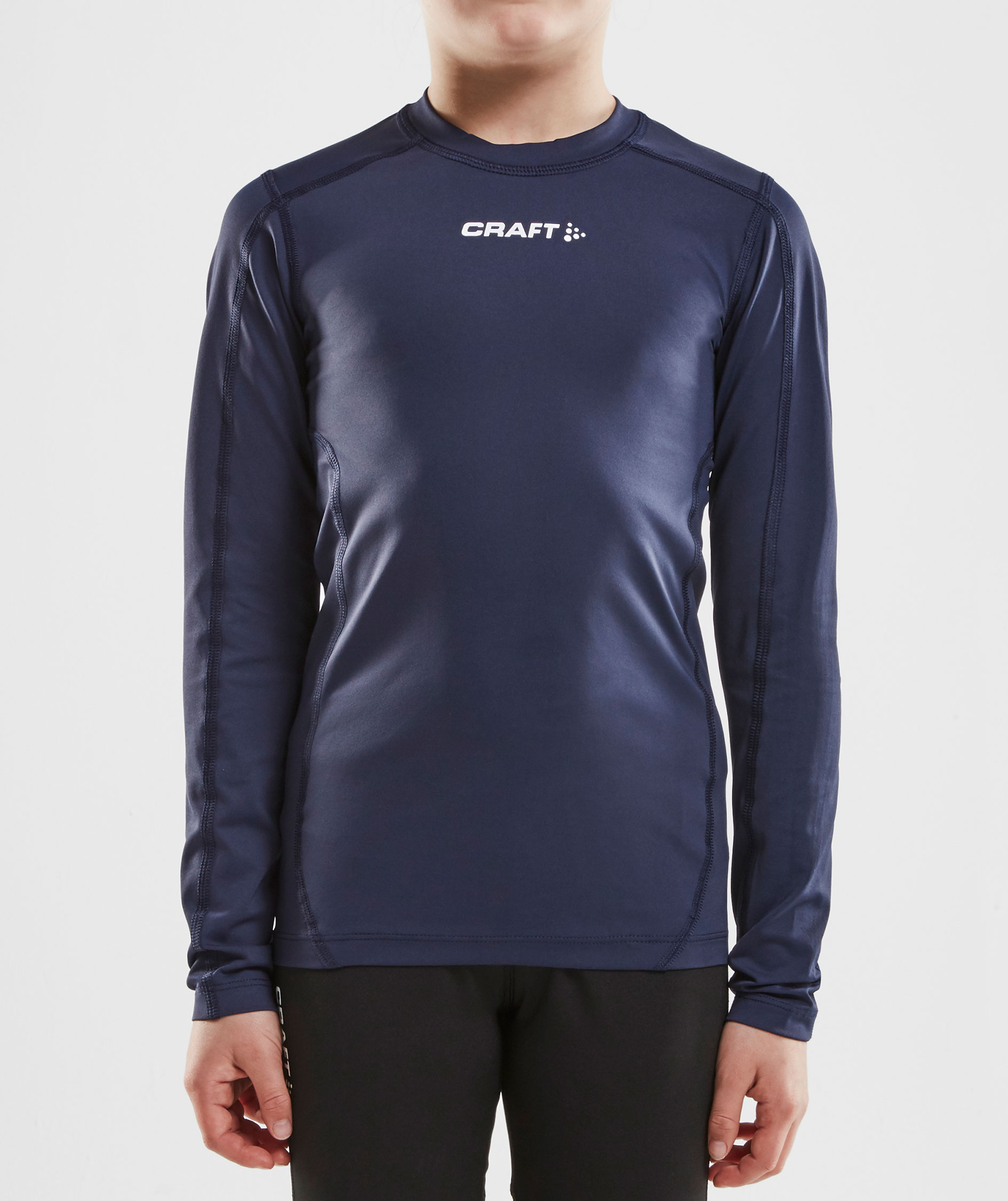Craft Pro Control Compression long-sleeved T-shirt for kids, Navy, large image number 1