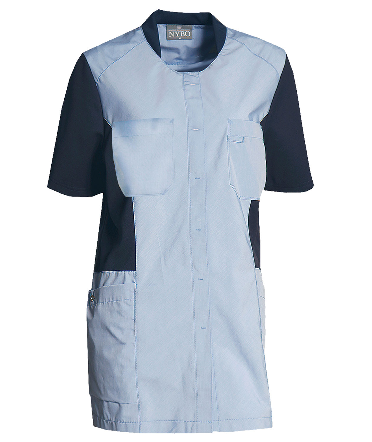 Nybo Workwear Sporty Mix women's tunic, Lightblue, Lightblue, swatch