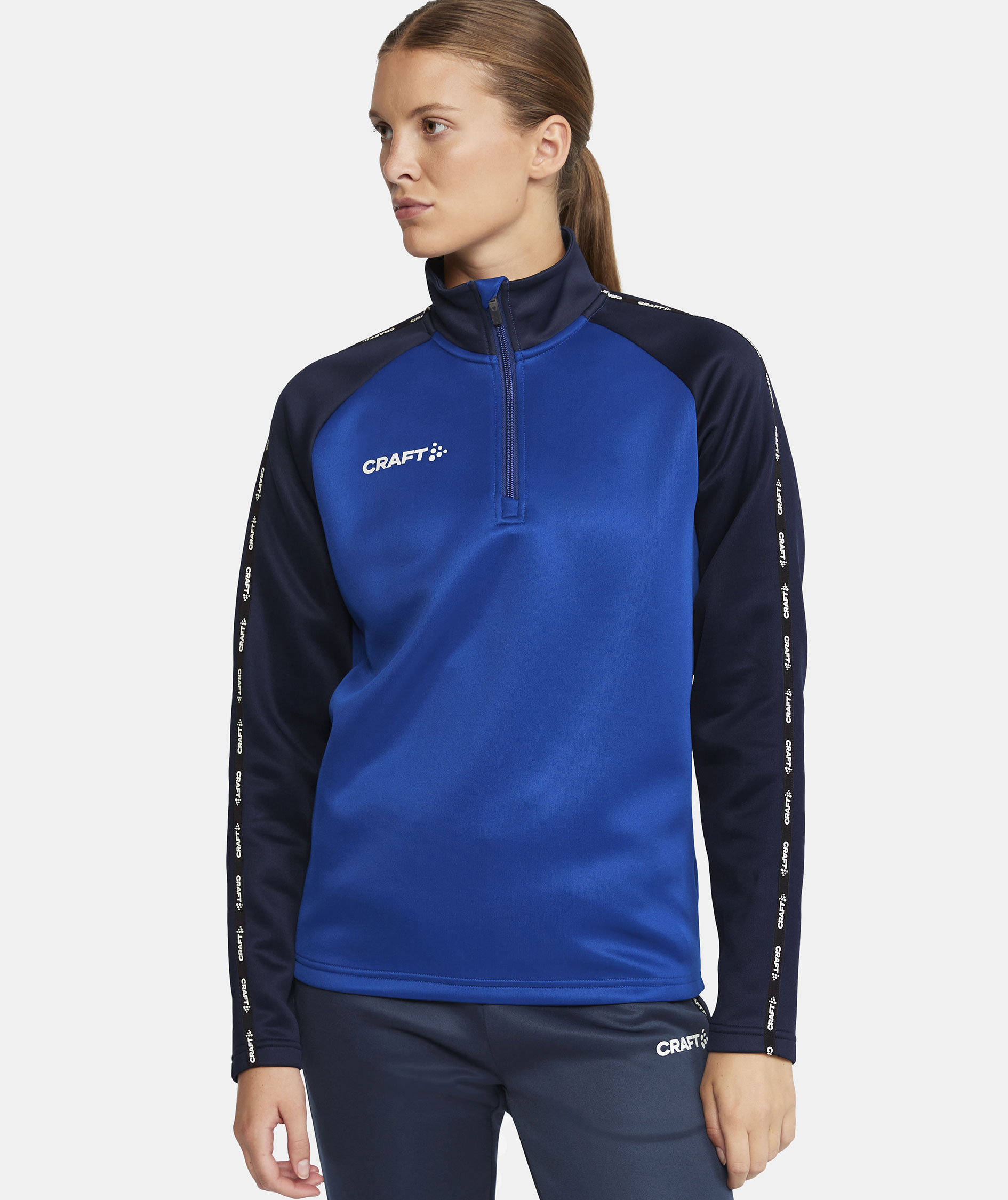 Craft Squad 2.0 women's halfzip training pullover, Club Cobolt-Navy, large image number 7