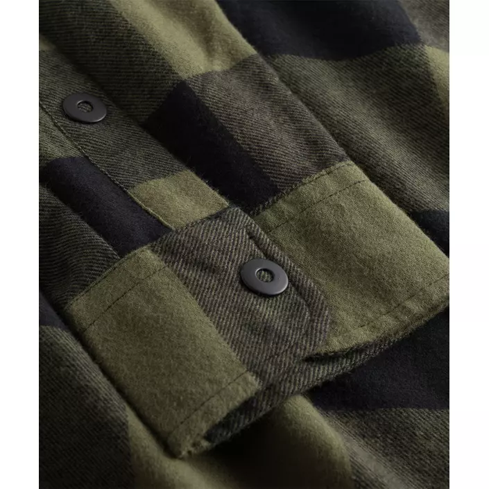WestBorn flannel skovmandsskjorte, Grøn/Sort, large image number 4