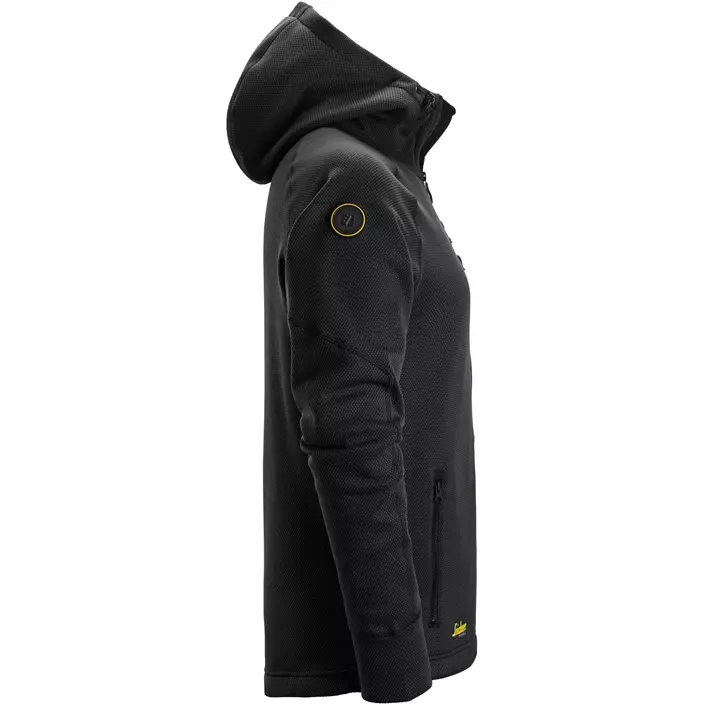 Snickers FlexiWork Fleece Kapuzensweatshirt 8041, Black, large image number 2