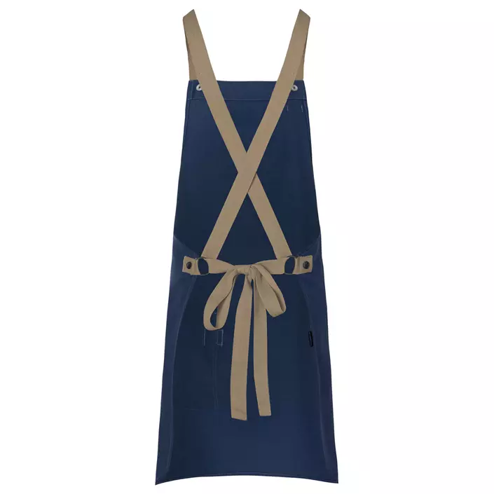 Karlowsky bib apron with pocket, Urban-look, Steel Blue, Steel Blue, large image number 2
