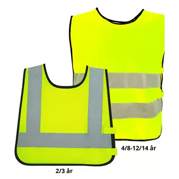 YOU Gøteborg reflective safety vest for kids, Hi-Vis Yellow