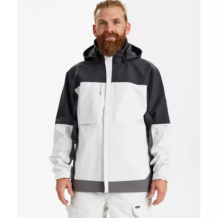 Engel Entire skaljakke, Bone White/Anthracite Grey, large image number 1