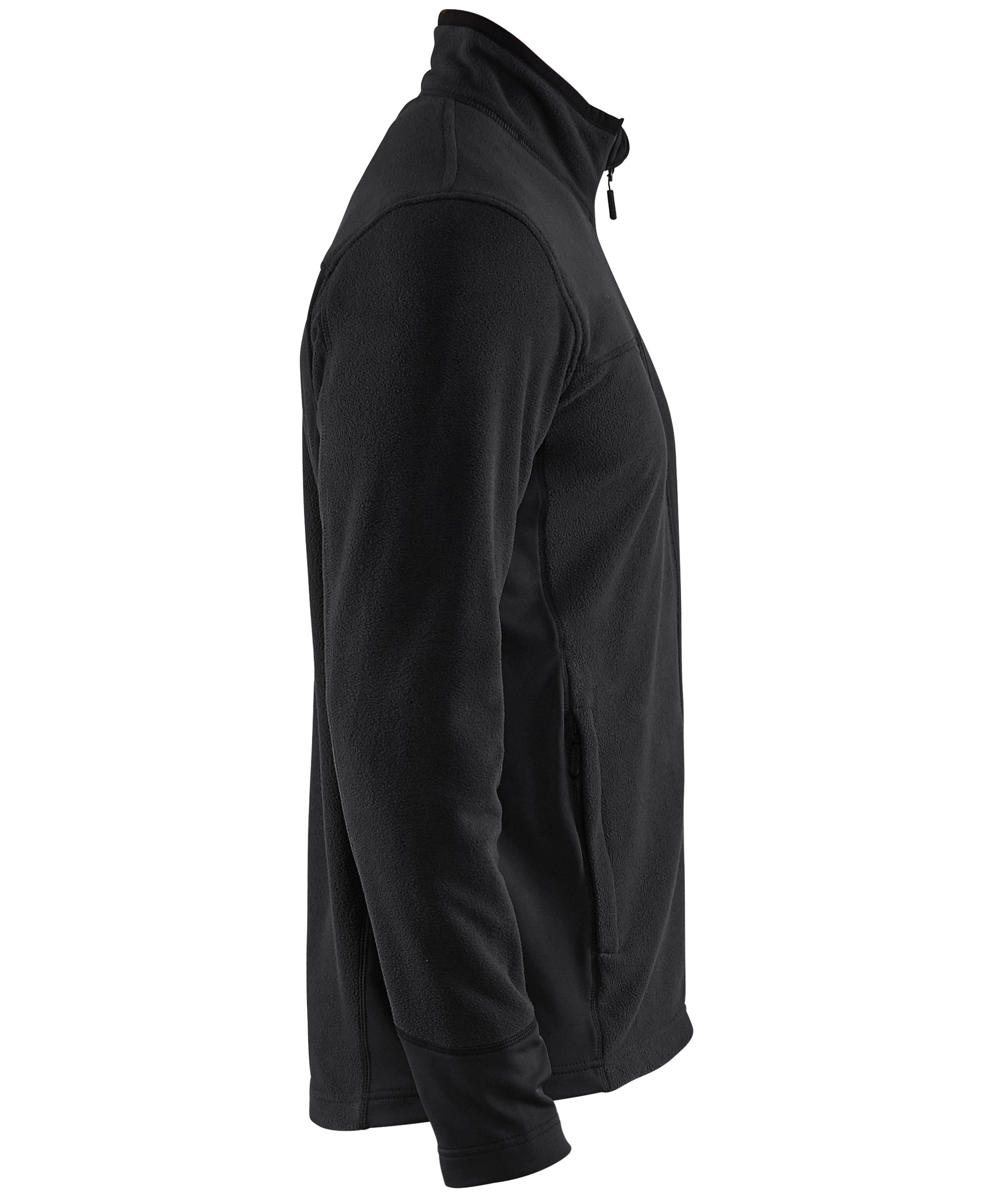 Bl&aring;kl&auml;der microfleecejakke, Sort, large image number 2