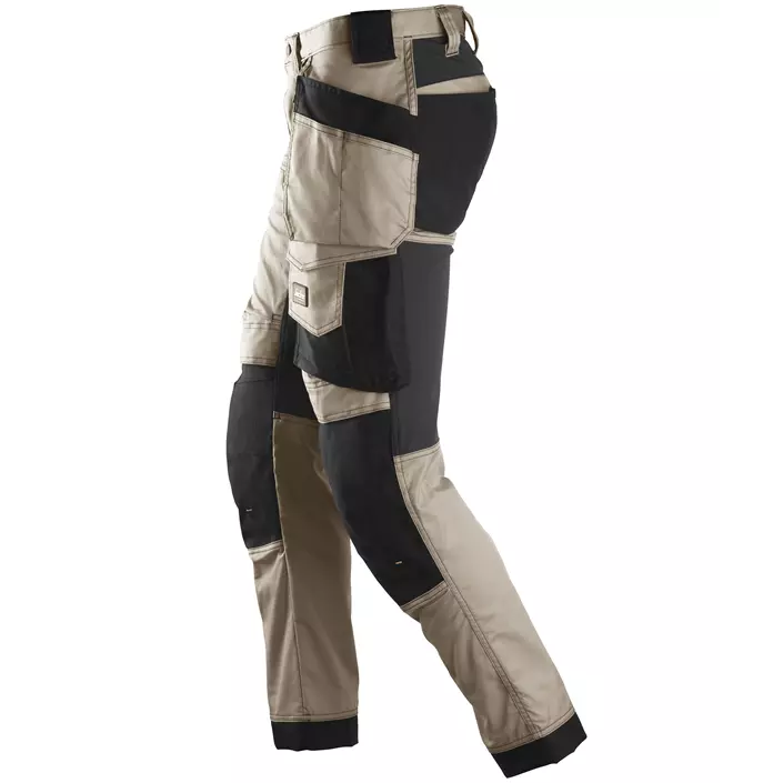 Snickers AllroundWork craftsman trousers 6241, Khaki/Black, large image number 4