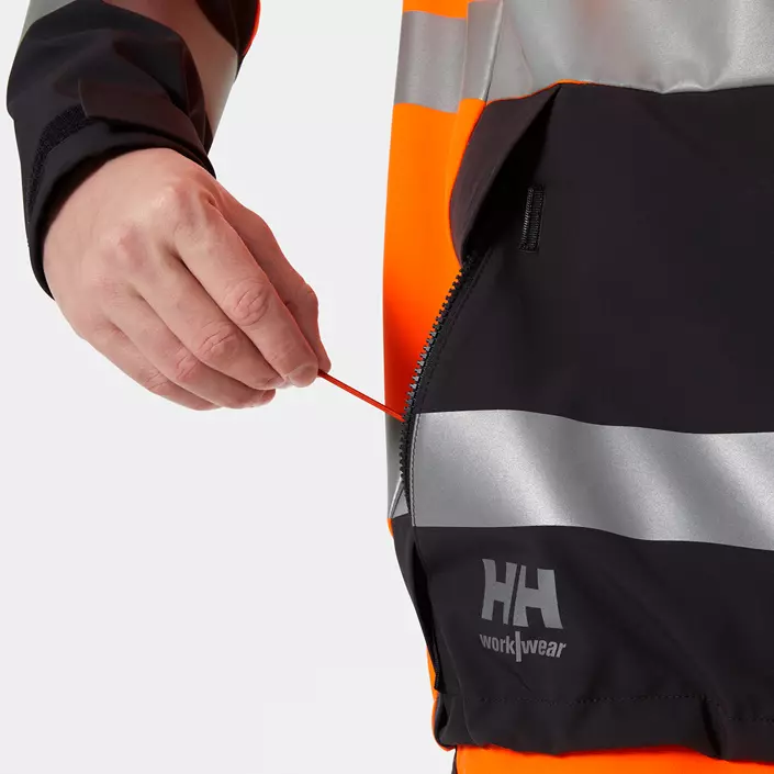 Helly Hansen Alna 4X Tech arbejdsjakke full stretch, Hi-vis Orange/Ebony, large image number 7