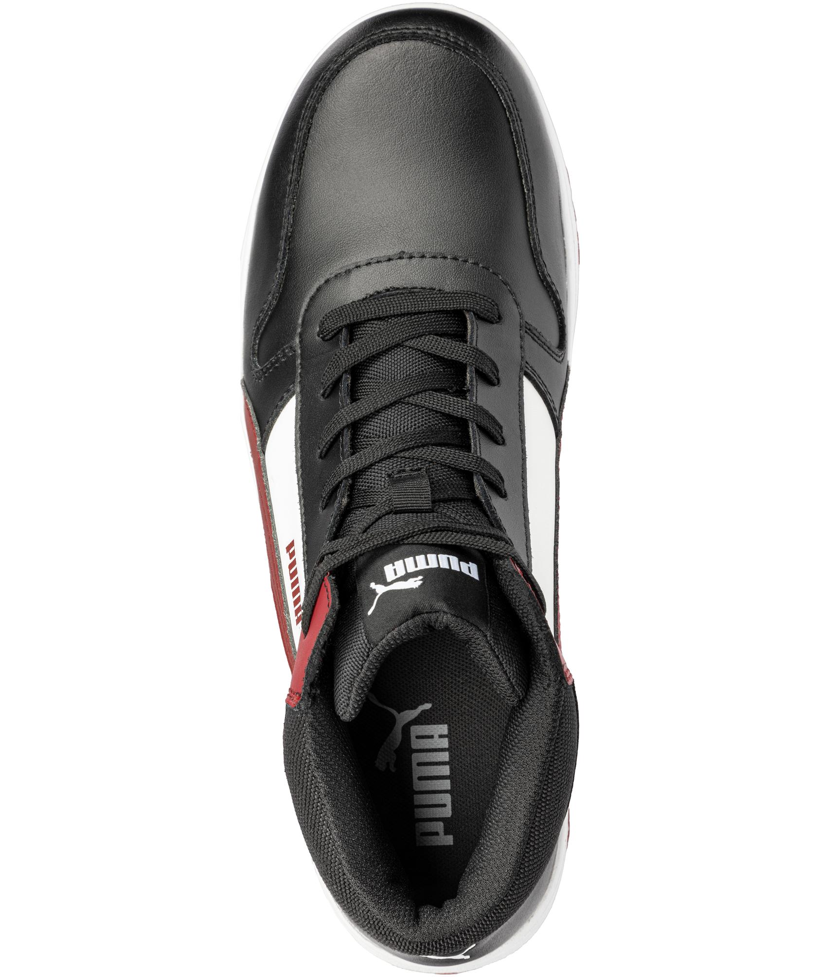 Puma Frontcourt Mid safety boots S3L, Black/White/Red, large image number 3