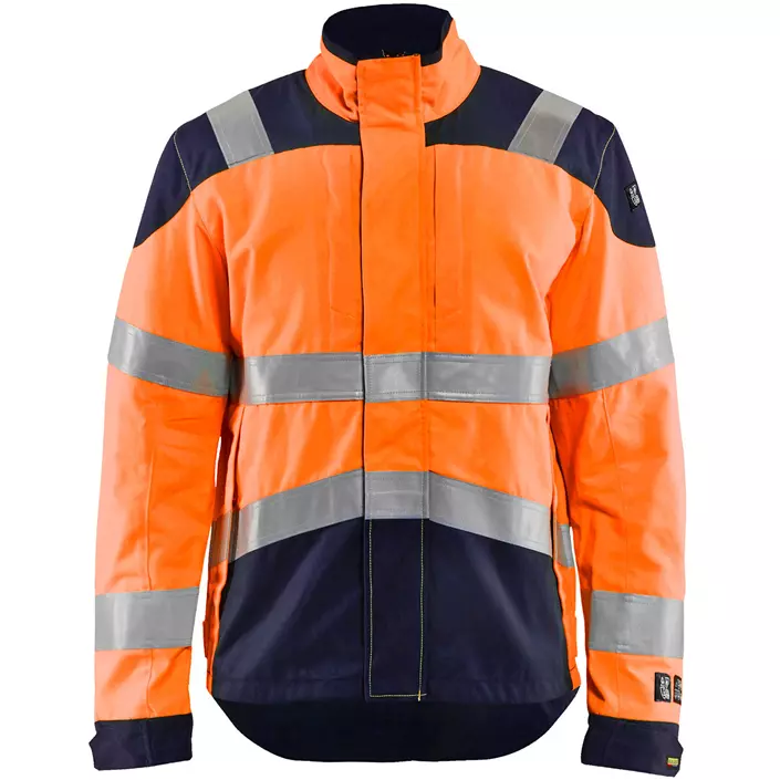 Blåkläder Multinorm arbeidsjakke, Hi-vis Oransje/Marineblå, large image number 0
