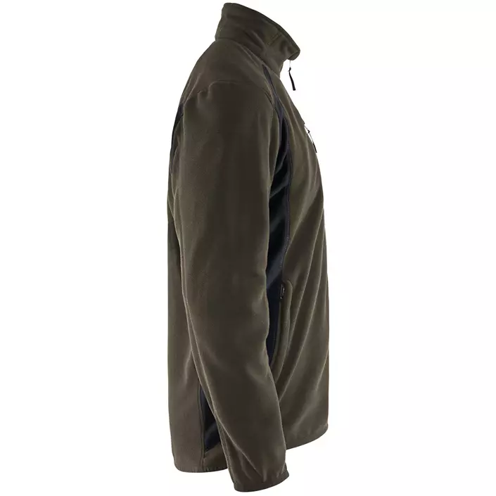 Blåkläder Unite fleece jacket, Olive Green/Black, large image number 3