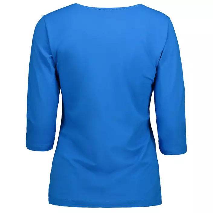 ID Identity Stretch T-shirt dam med 3/4-ärmar, Turkos, large image number 2