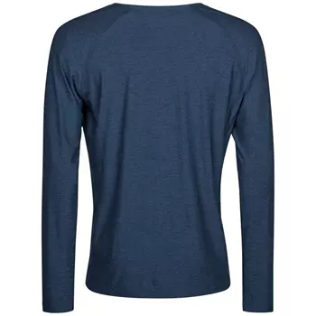Tee Jays langærmet Cooldry T-shirt, Navy melange