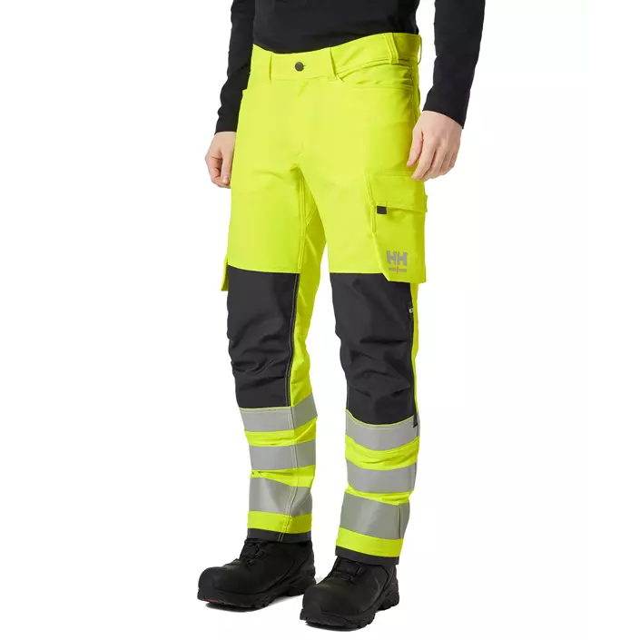 Helly Hansen Alna 4X work trousers full stretch, Hi-vis yellow/Ebony, large image number 1