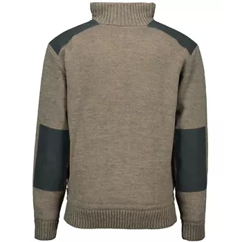 Westborn windbreaker strikket genser, Brown Melange