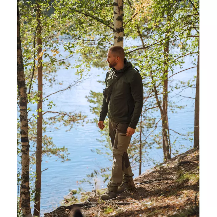 Pinewood Finnveden Trail Hybrid bukser, Earth Brown/Light Khaki, large image number 1