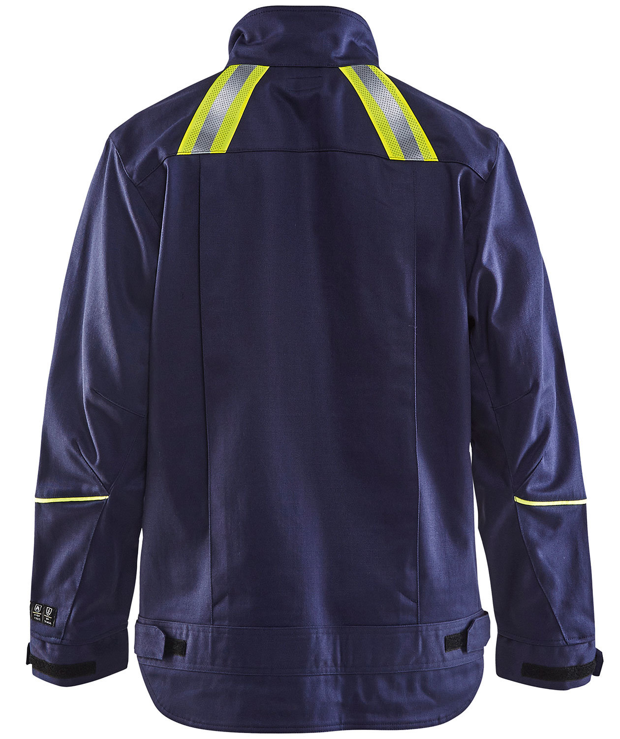 Bl&aring;kl&auml;der Anti-Flame welding jacket, Marine Blue/Yellow