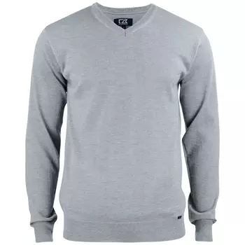 Cutter & Buck Everett Sweatshirt mit Merinowolle, Grey melange