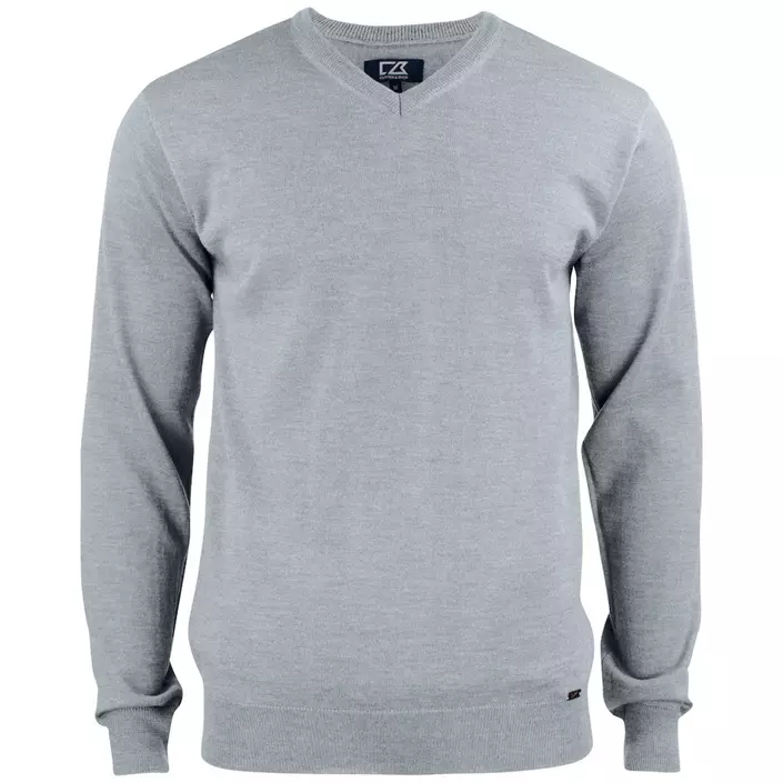 Cutter & Buck Everett Sweatshirt mit Merinowolle, Grey melange, large image number 0